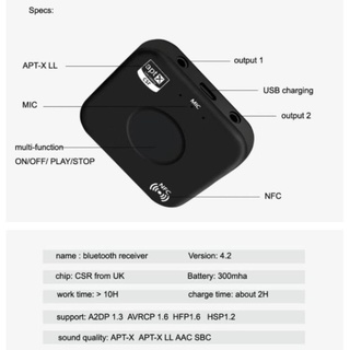 Audio Bluetooth B7 Plus thiết bị nhận âm thanh bluetooth