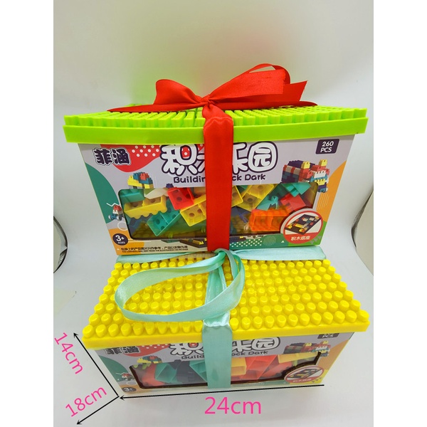 Lego hộp quà, đồ chơi xếp hình tặng kèm hộp sang trọng cho bé