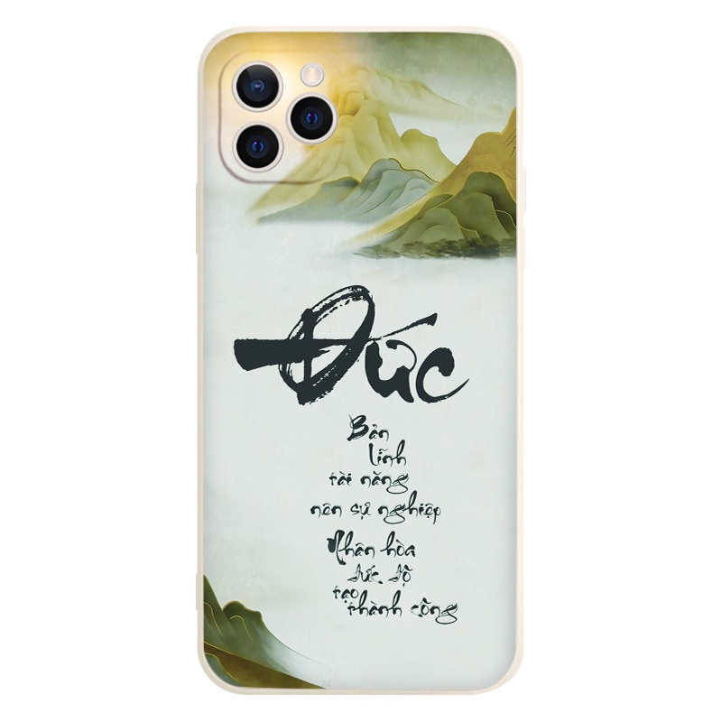 Ốp iphone mã viền nền chữ ĐỨC từ iphone 13promax 11 promax 12 pro max 6 6plus 7 plus 8 x xr xsmax