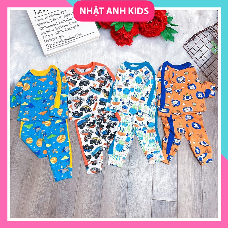 [THANH LÝ] Bộ cotton dài tay dư xịn CỰC ĐẸP cho bé trai (7-20kg)