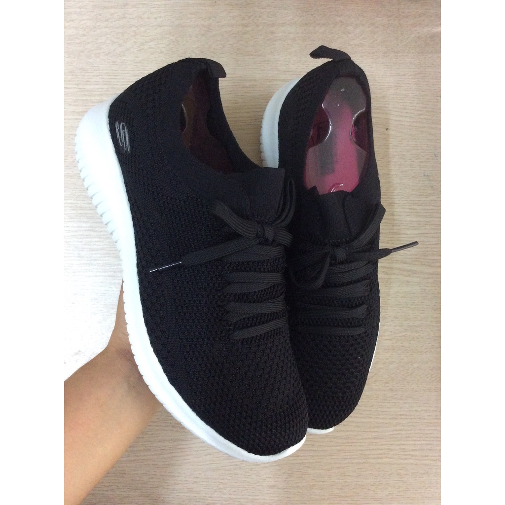 SKECHER -   Giày Skecher nữ giả dây, vải dệt thoáng khí, đế cao su non mềm êm, giày chạy bộ - PB148
