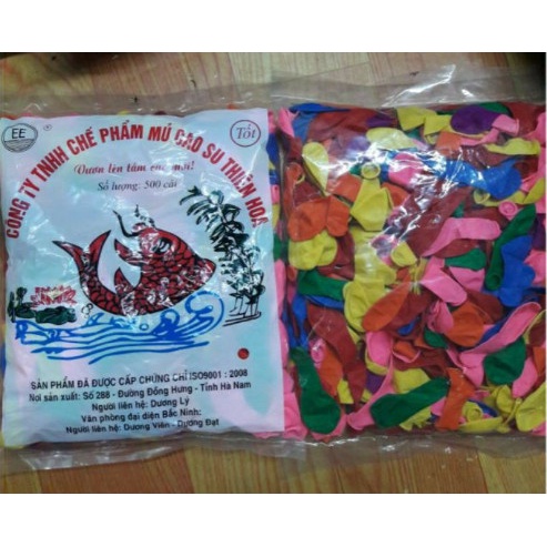 Bịch 500 Bong bóng nhí - trang trí tiệc, giả tiếng pháo, bong bóng nước, bóng bay nhí, trẻ em chơi