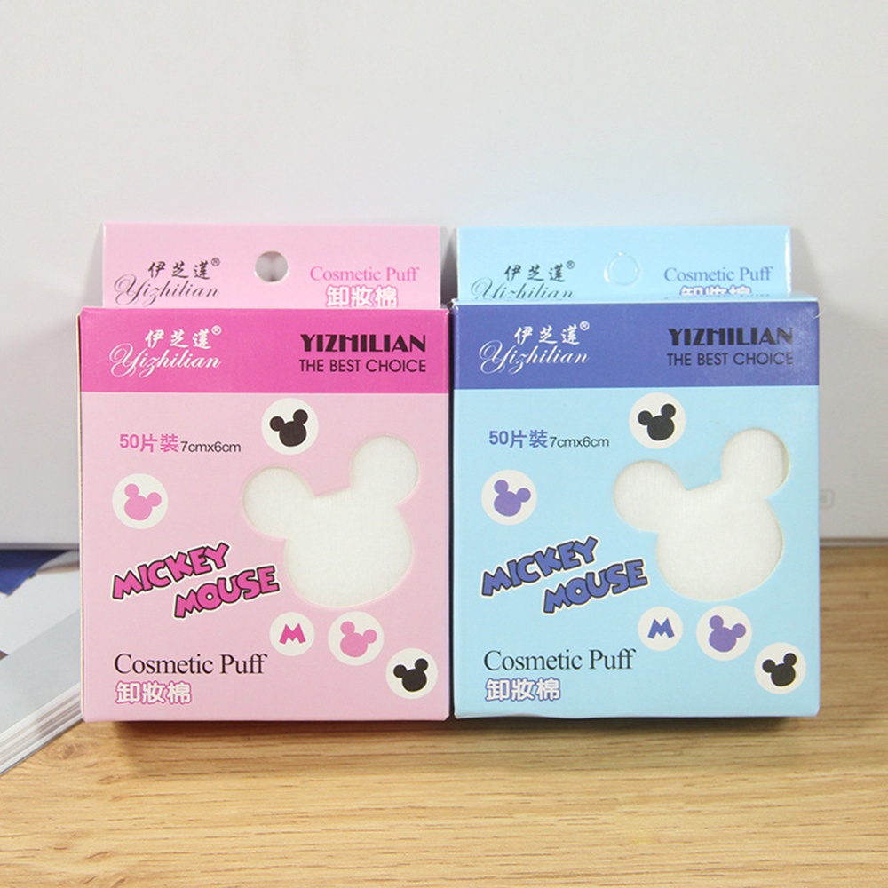 Hộp 50 Bông Tẩy Trang cotton Không Dệt Sử Dụng Một Lần JP1