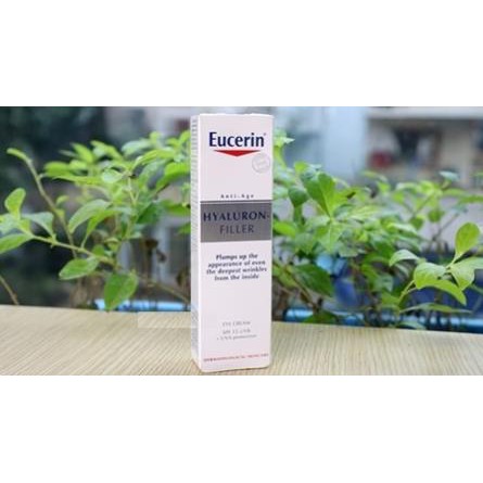 Kem dưỡng giúp ngăn ngừa lão hoá da vùng mắt Eucerin anti-age Hyaloron Filler Eye Cream 15ml