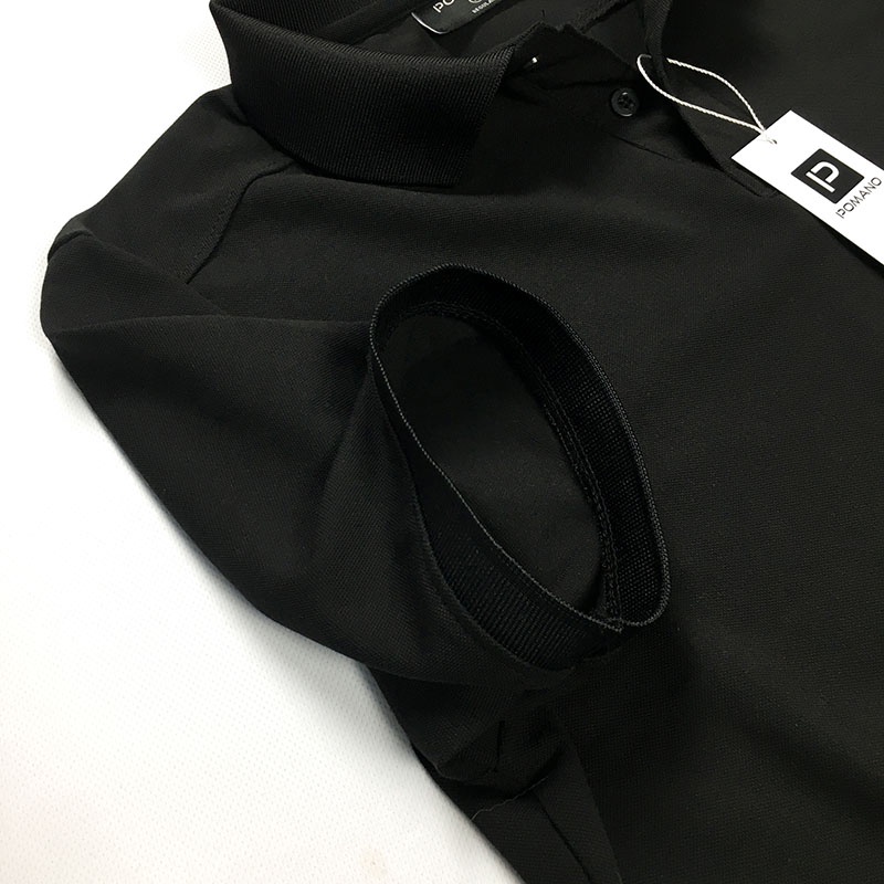 Áo thun POLO nam cổ bẻ vải cá sấu Cotton xuất xịn, chuẩn form màu Đen - POMANO | BigBuy360 - bigbuy360.vn