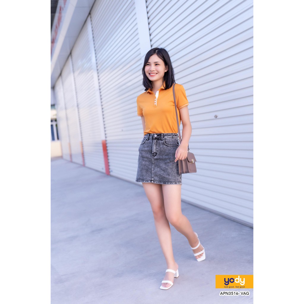 Áo Polo Nữ YODY Coolmax Lacoste Có Cổ Chống Tia UV, Kháng Khuẩn Chất Liệu Thoáng Mát APN3516 | BigBuy360 - bigbuy360.vn