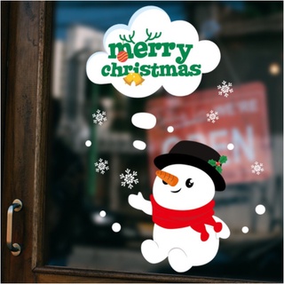 Decal trang trí Noel - người tuyết noel dễ thương