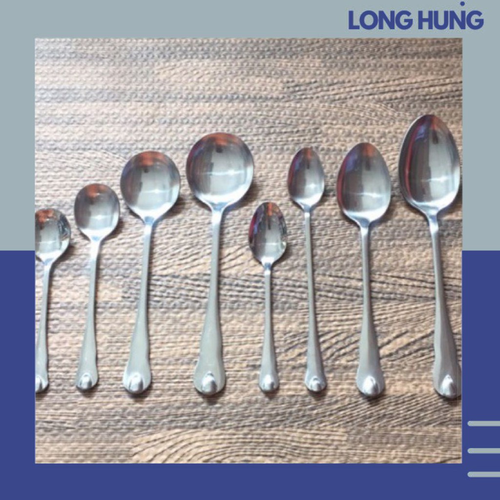 Thìa ăn cơm, muỗng ăn phở, ăn cháo, đút bột cho bé chất liệu INOX 304 siêu sang chảnh
