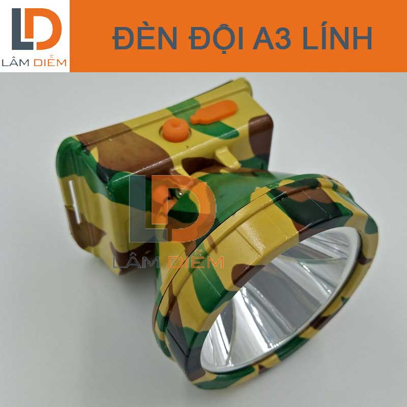 ĐÈN PIN ĐỘI ĐẦU PIN SẠC SIÊU SÁNG CHÓA 8CM 7236A - A5 - 418