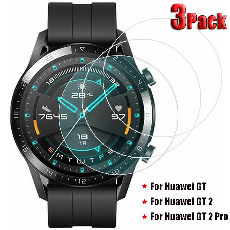 Set 3 / 1 Kính Cường Lực Bảo Vệ Màn Hình Chống Cháy Nổ Cho Đồng Hồ Thông Minh Huawei Watch GT 2 3 GT2 GT3 Pro 46mm GT