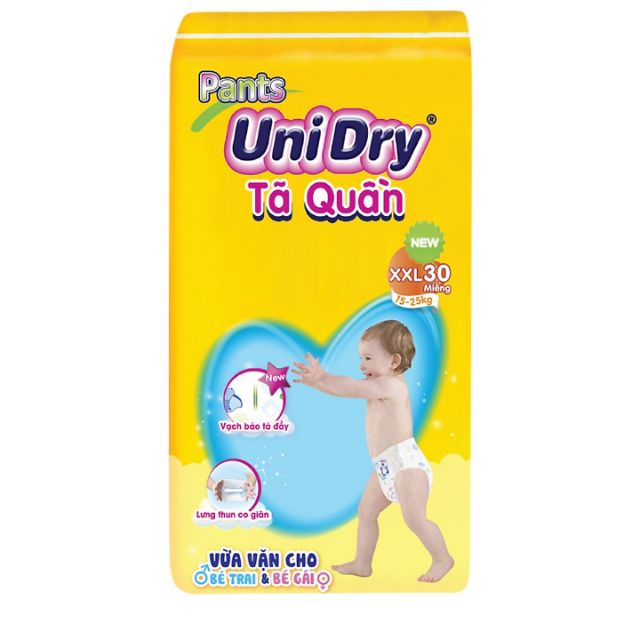 Tã quần Unidry XXL30 miếng ( từ 15kg đến 25kg)