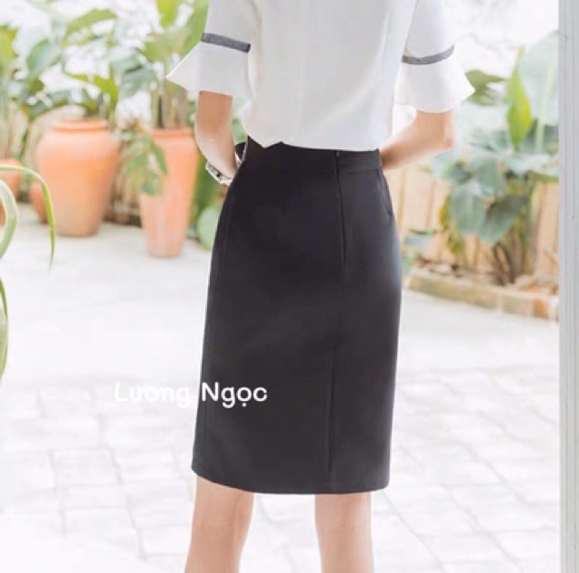 Chân váy bút chì công sở thắt nơ | BigBuy360 - bigbuy360.vn