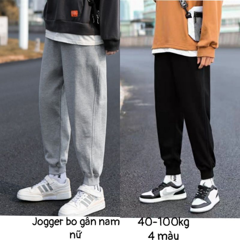 Quần jogger thể thao nam nữ bigsize 40-100kg da cá thoáng mát