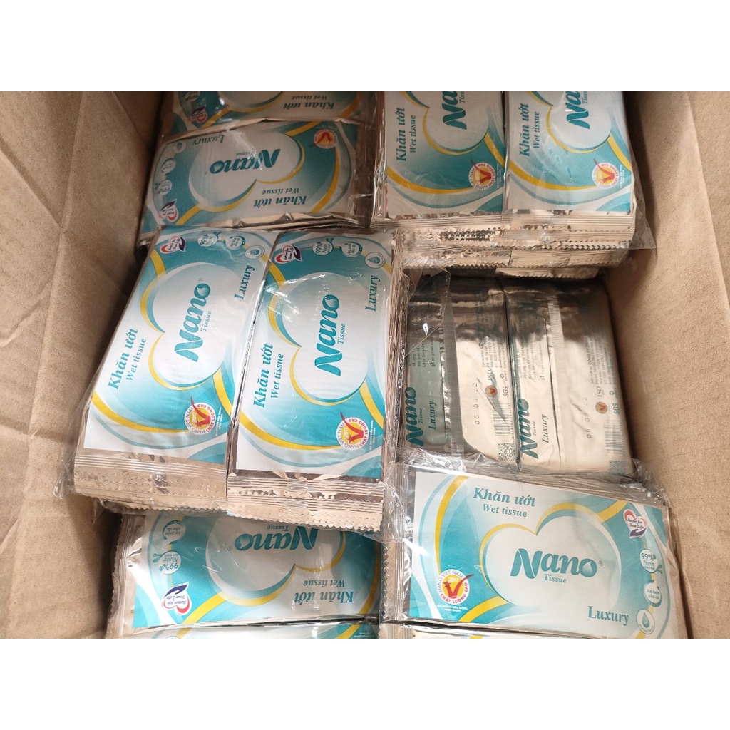 Khăn lạnh cao cấp hiệu NANO 1 gói 20 cái
