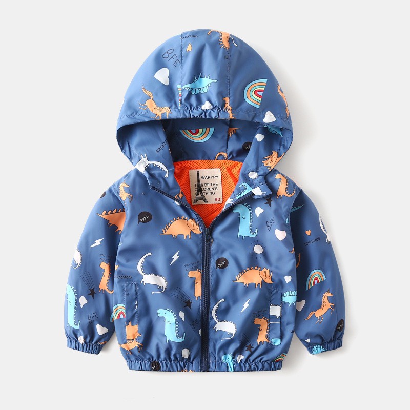 Áo khoác gió hoạ tiết MD1556 cho bé trai 2-8 tuổi Mẫu mới 2023 - Little Maven Official Store