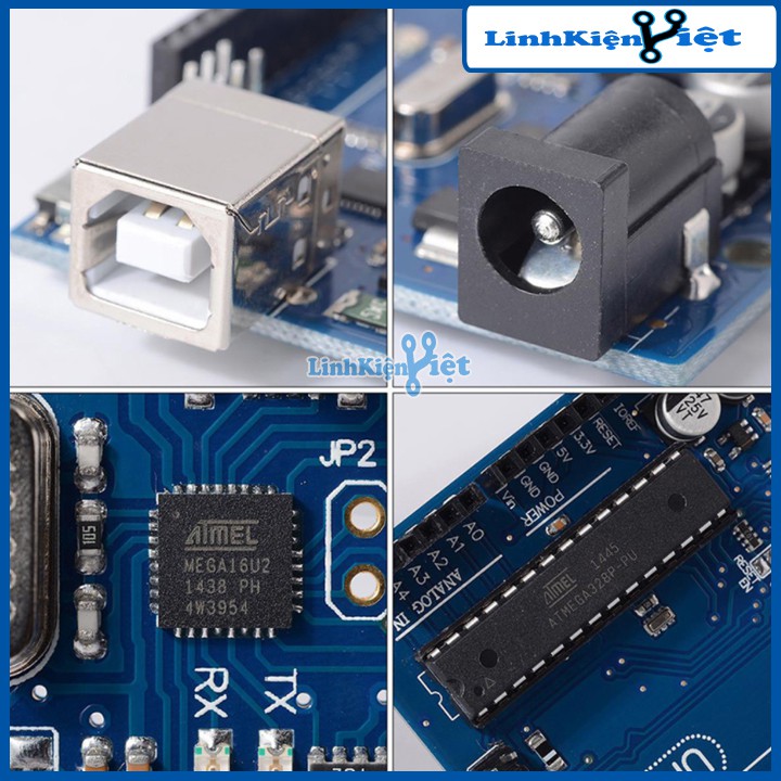 Chíp Cắm - Tặng Dây Kết Nối - KIT Arduino Uno R3 - Atmega 328P