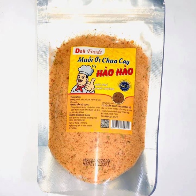 Muối chấm hoa quả hảo hảo
