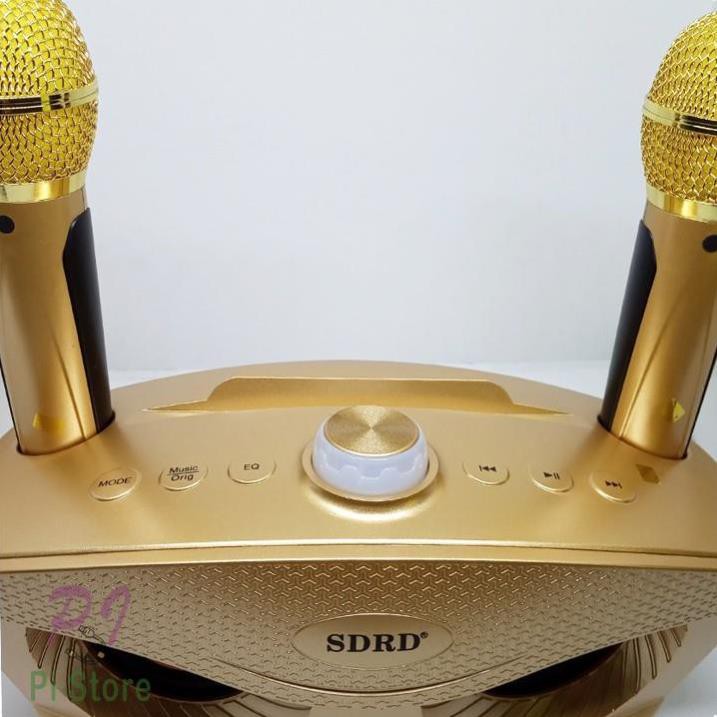 [CHÍNH HÃNG] Loa karaoke mini SD 306 hát chuẩn tặng kèm 2 mic kết nối bluetooth hỗ trợ ghi âm tách lời- BH 6 tháng