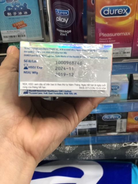 Bao cao su Durex Invisible (CHÍNH HÃNG) - BCS siêu mỏng, giúp cảm giác yêu chân thực