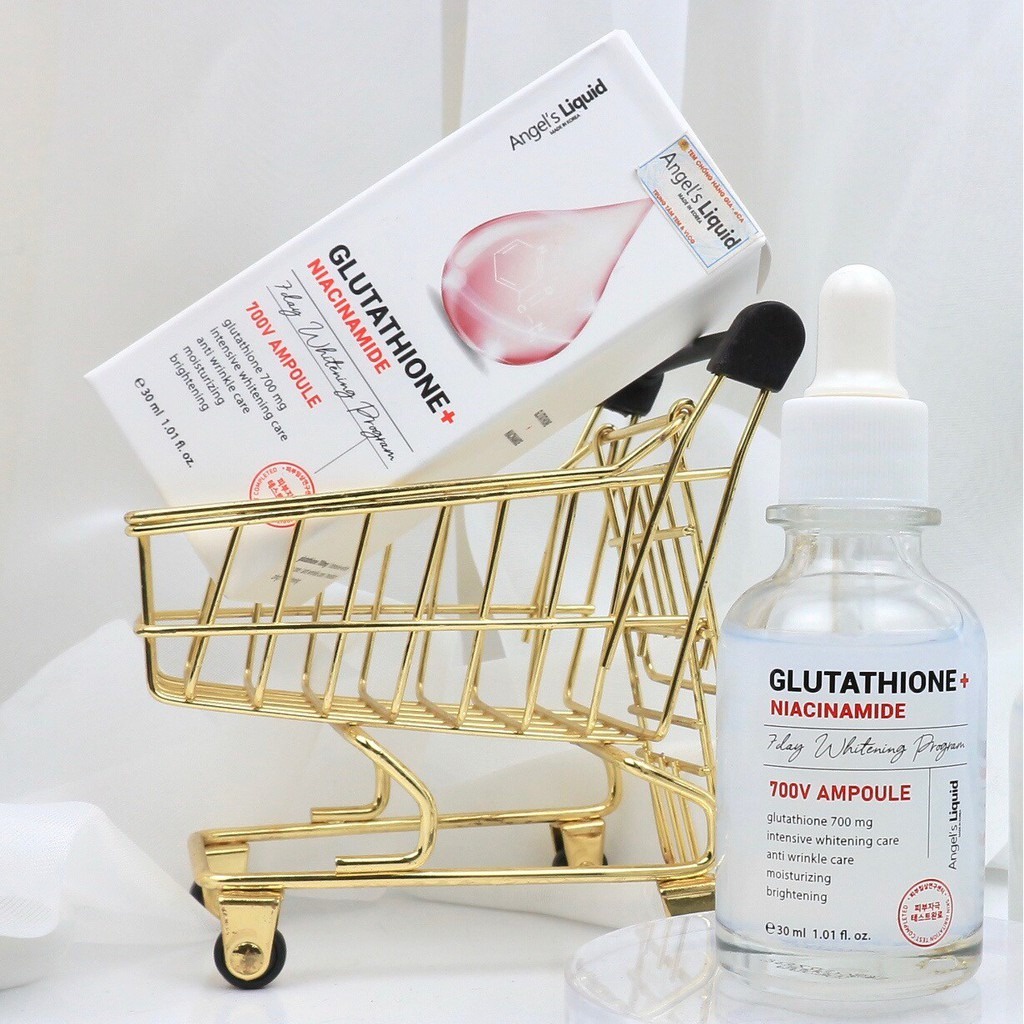 Tinh Chất Angel's Liquid Dưỡng Sáng Da, Mờ Thâm 30ml 7 Day Whitening Program Glutathione 700 V Ampoule