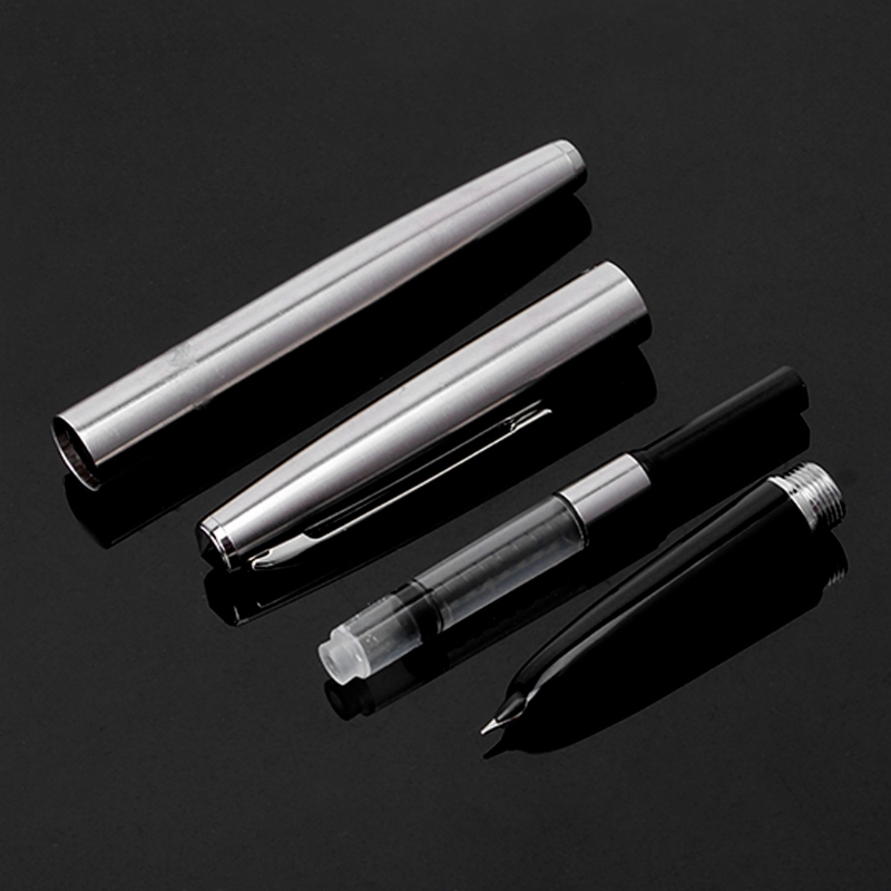 Bút viết nạp mực máy bạc ngòi 0.38mm