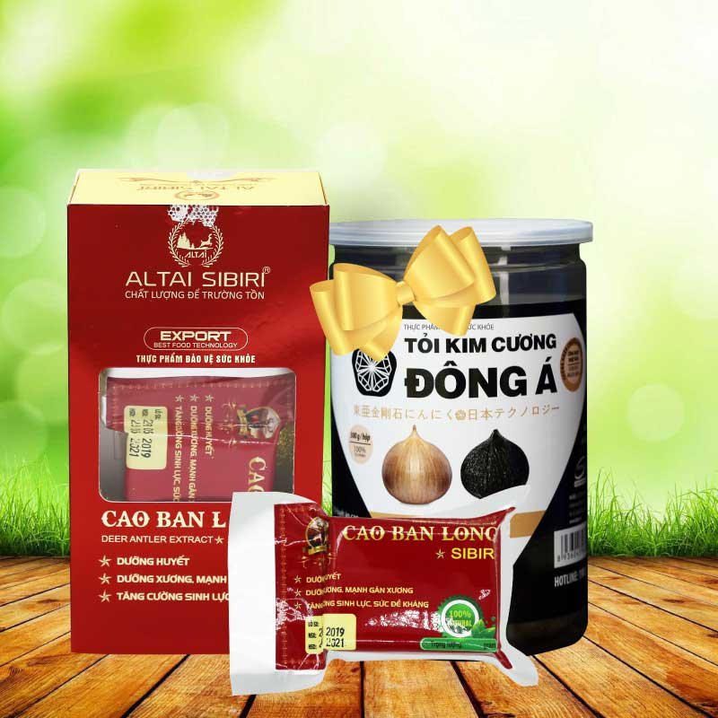 Cao Ban Long Sibiri Cao Cấp - Hộp 100g - CHÍNH HÃNG - TẶNG 01 Hộp Tỏi Đen Kim Cương Đông Á 200g