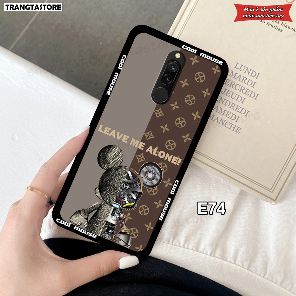 Ốp Xiaomi Redmi 8 in hình gấu Bearbrick,Metal Style,Doremon siêu dễ thương chất lượng