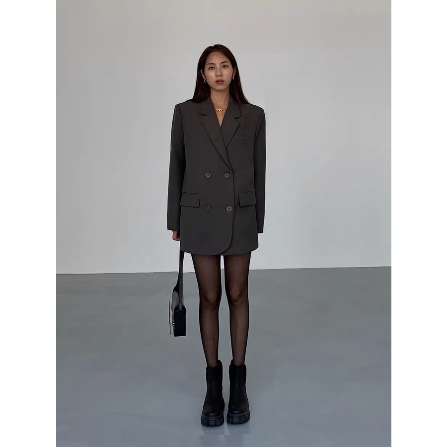Áo Vest Oversize Eclipse 2 Hàng Cúc Dáng Rộng Oversize