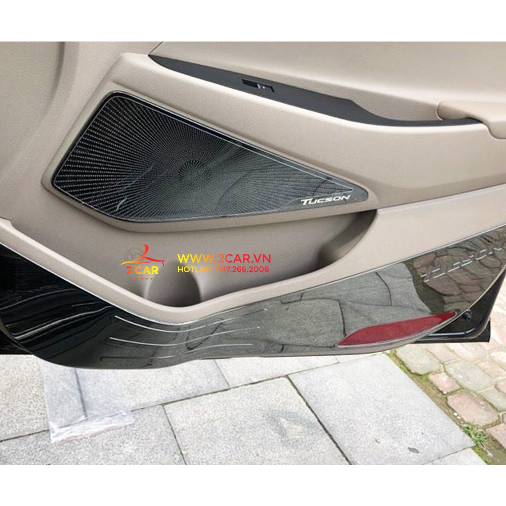 Ốp Tapli cánh cửa và màng loa xe Hyundai Tucson 2016-2021 Titan Cao Cấp,  ốp táp li Tucson