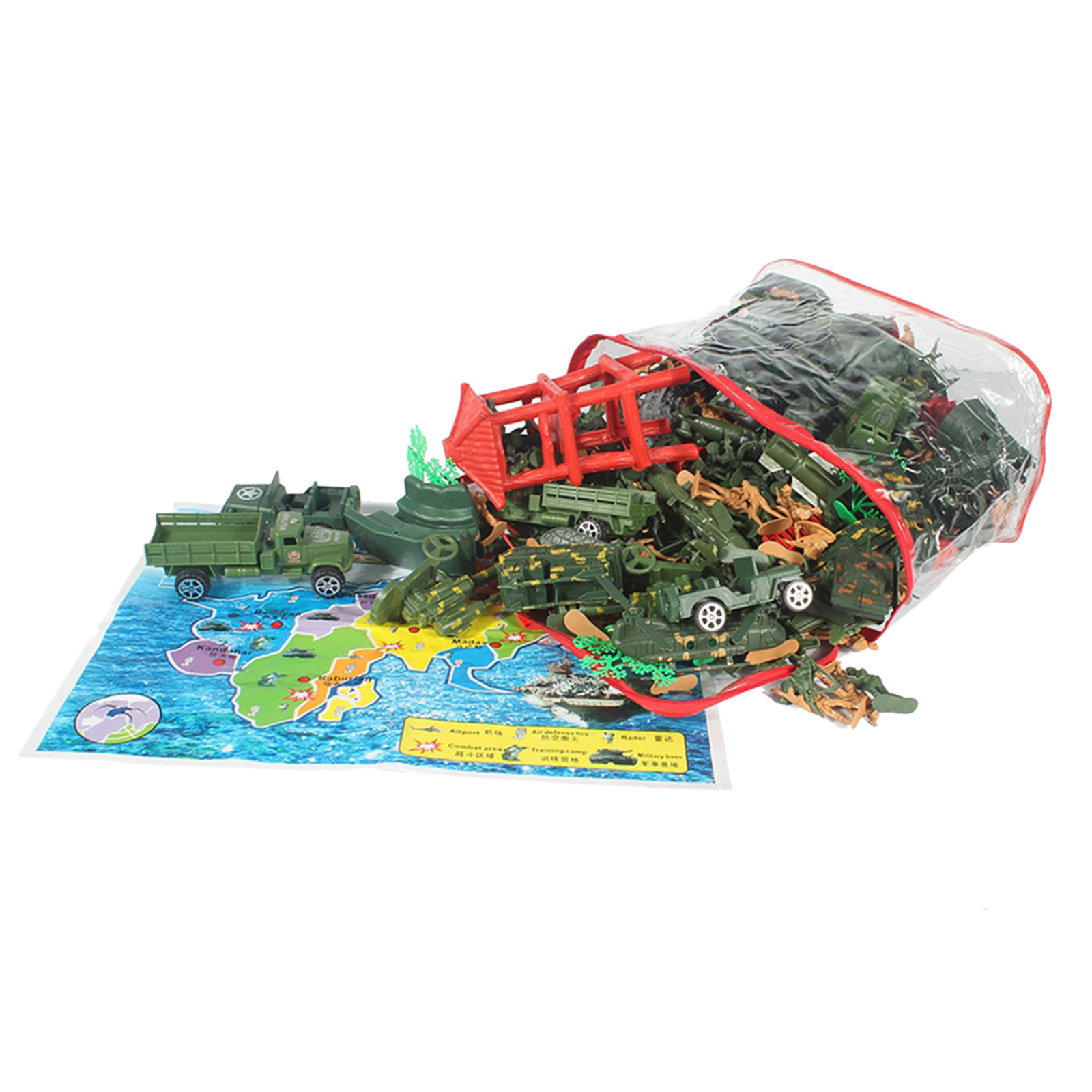 Army Men Play Set Mini Action Figure with Soldiers Toys Pretend Play Gifts