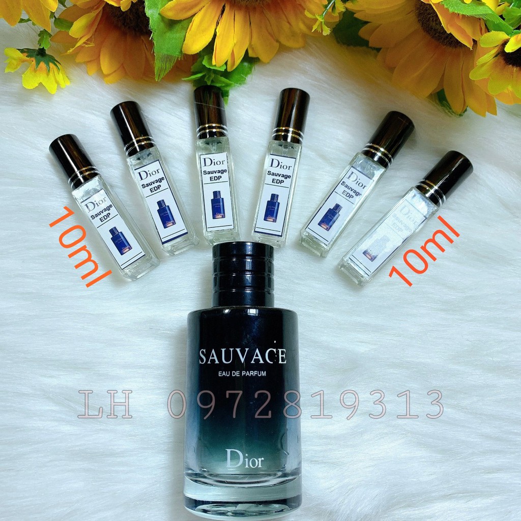 Nước hoa nam 𝗗𝗜𝗢𝗥 sauvage EDP Mini 10ml_nước hoa nam chính hãng