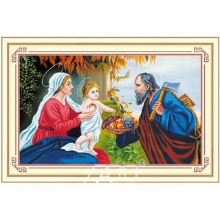 Tranh Thêu Chữ Thập 3D Gia Đình Chúa 30272 (KHÁCH TỰ THÊU) KT:110X70CM