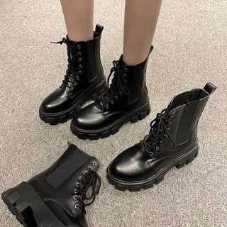 Boots cao cổ buộc dây