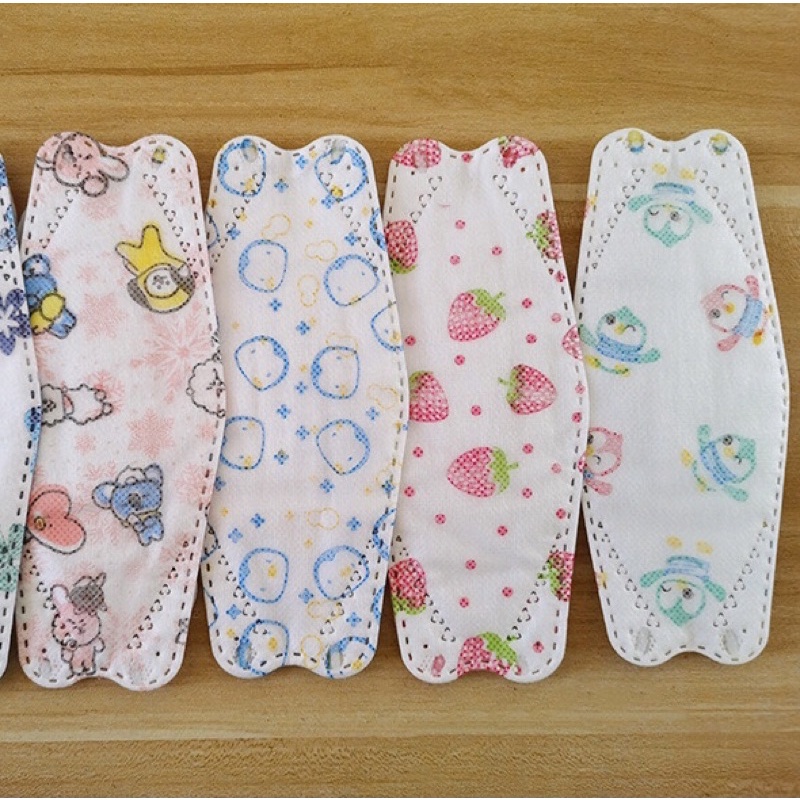[Sẵn HCM]Khẩu trang KF94 công nghệ Hàn cho bé set 10c