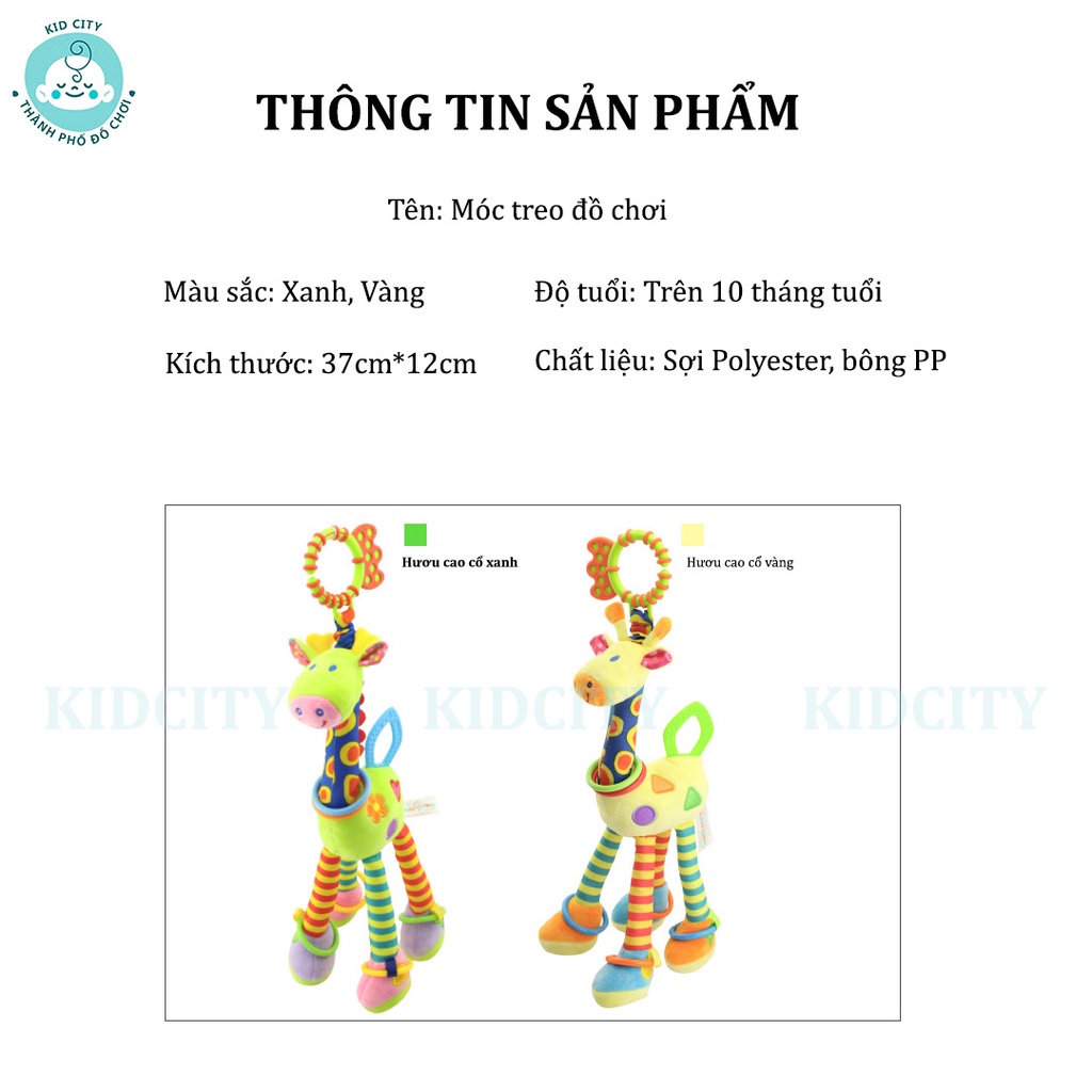 [Rẻ vô địch] Thú bông xúc xắc, Thú bông treo nôi hình chú hươu siêu dễ thương có âm thanh cho bé