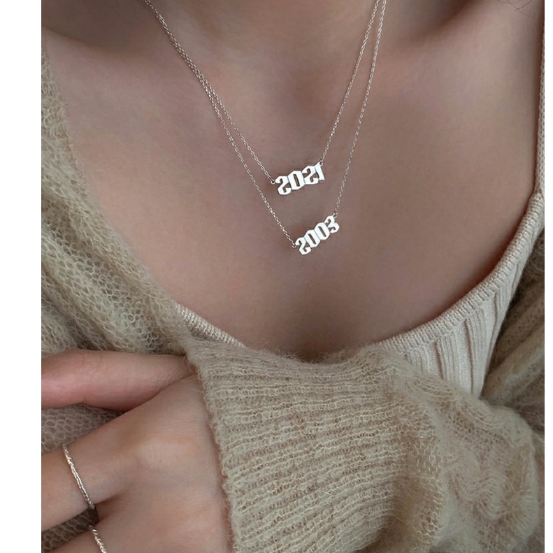 Dây chuyền Bạc ý 925 năm sinh vòng cổ nam nữ