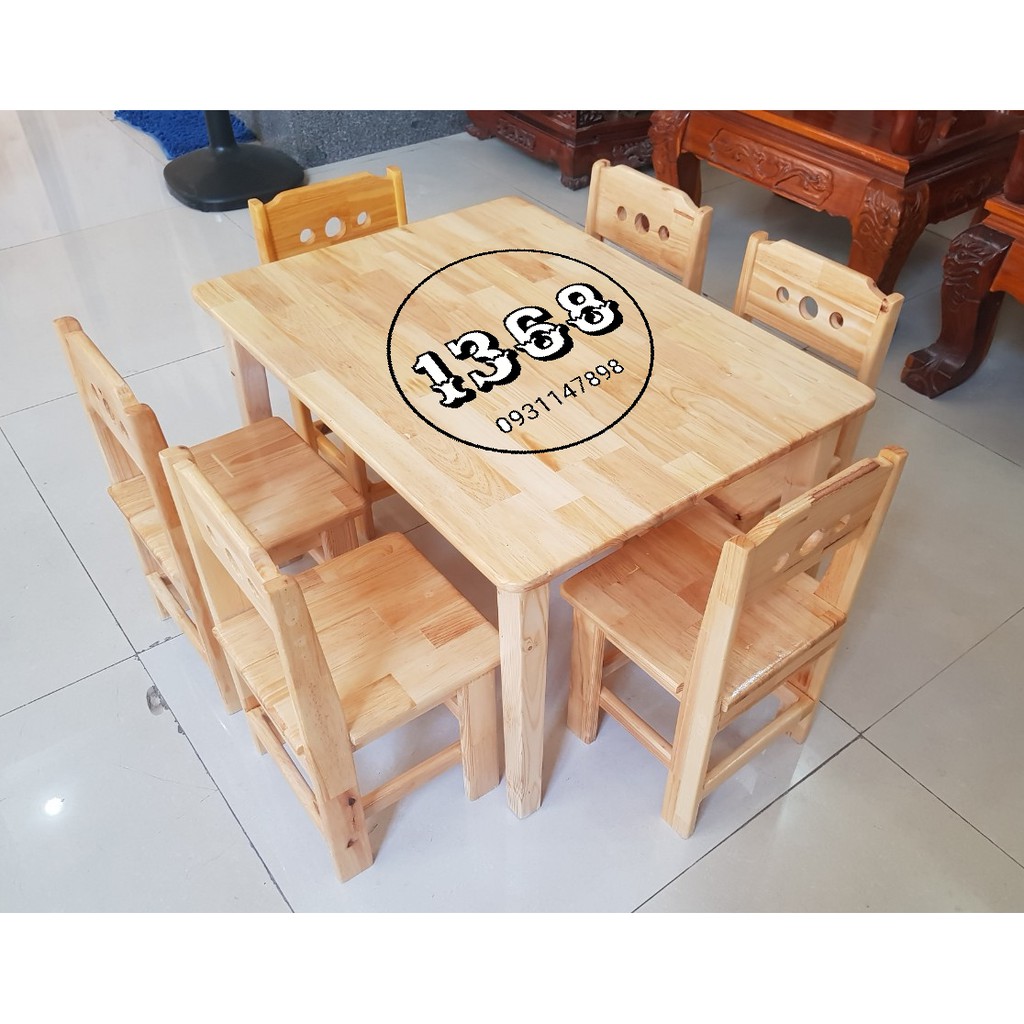 Bộ Bàn Ghế Gỗ Mầm Non 3 - 6 Tuổi