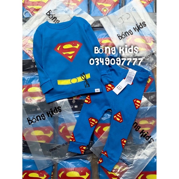 Bộ Thu PJ Bé Trai Sup3Man Xanh Coban G