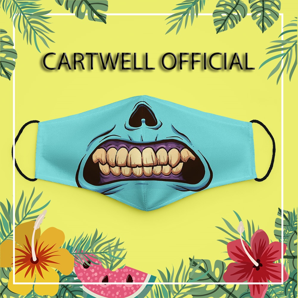Khẩu trang dễ thương đáng yêu trẻ em thú cưng cute hoạt hình Hình Vẽ DRAWN CARTWELL ngăn bụi mịn vải cotton 100% dành ch