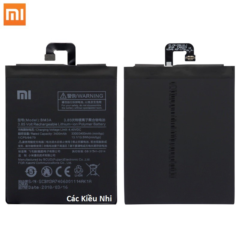 Pin Xiaomi Mi Note 3 | BM3A