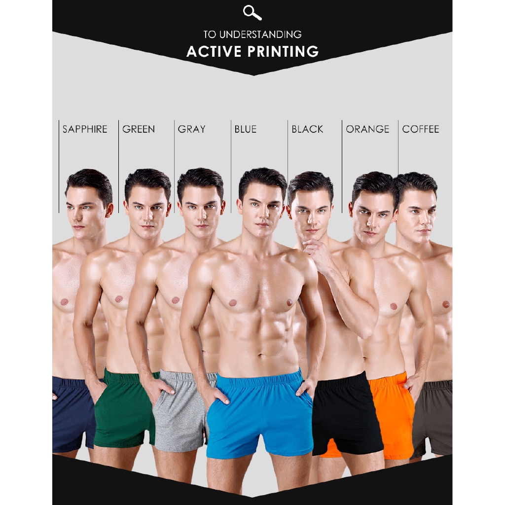 Quần Short Cotton Dáng Rộng Thoáng Khí Thời Trang Mùa Hè Cho Nam