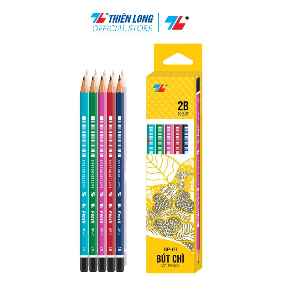Combo 10 cây Bút chì gỗ Thiên Long GP-01