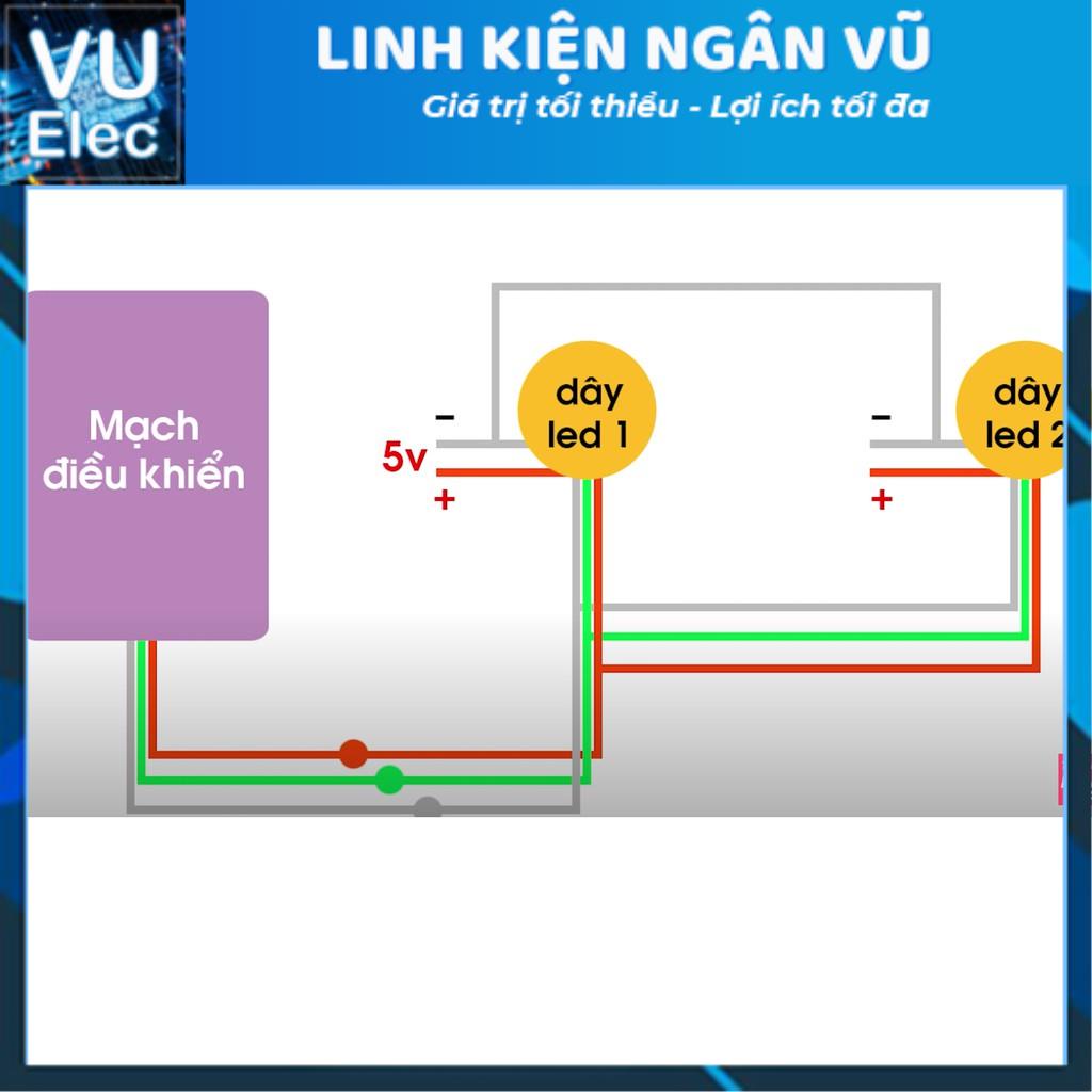 Combo Bộ Nháy Theo Nhạc 2 CỘT 100 LED Full V2021