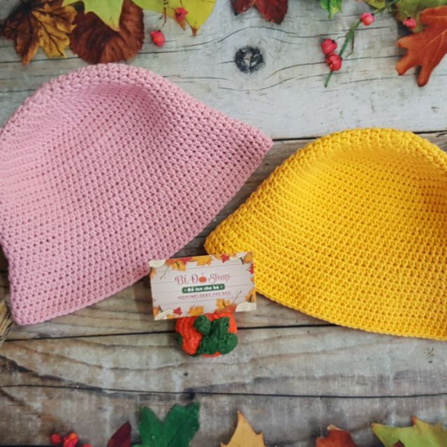 Nón len handmade cho bé !