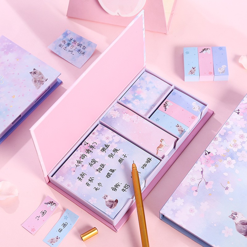 Hộp giấy ghi nhớ xinh xắn SAKURA