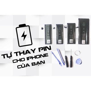 Pin iphone " Con Trâu " Bảo Hành 12 Tháng, Tặng Kèm Tua Vit tự thay