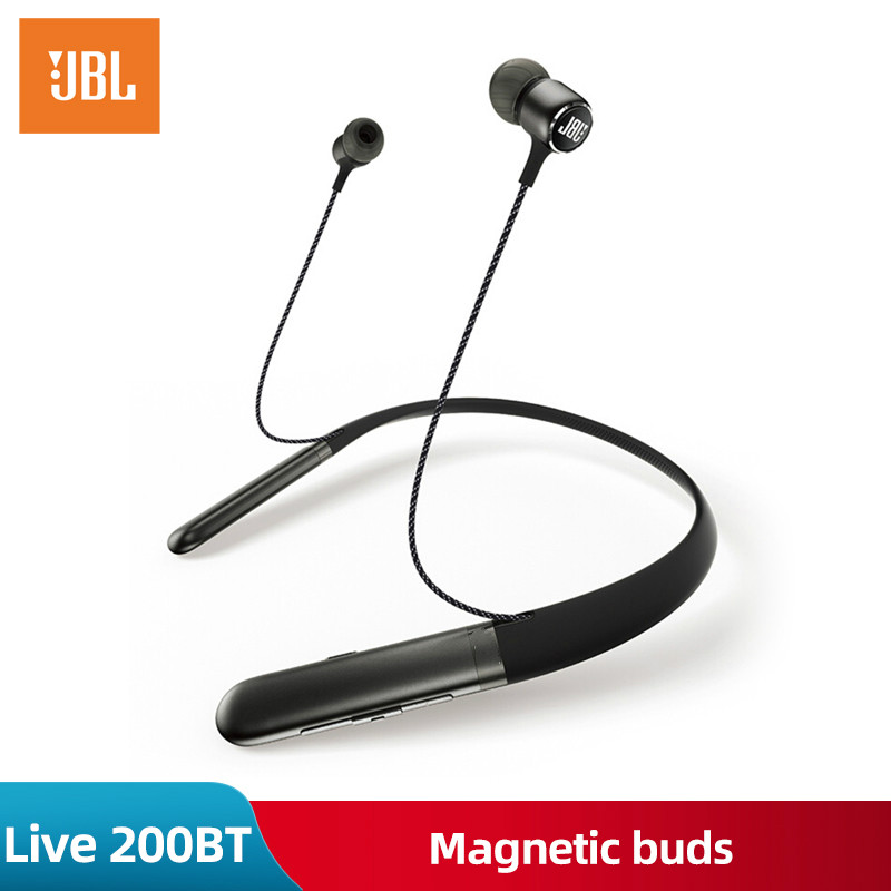 Bộ Tai Nghe Bluetooth Jbl Live 200 Bt Có Dây Đeo Cổ Tiện Dụng Kèm Phụ Kiện