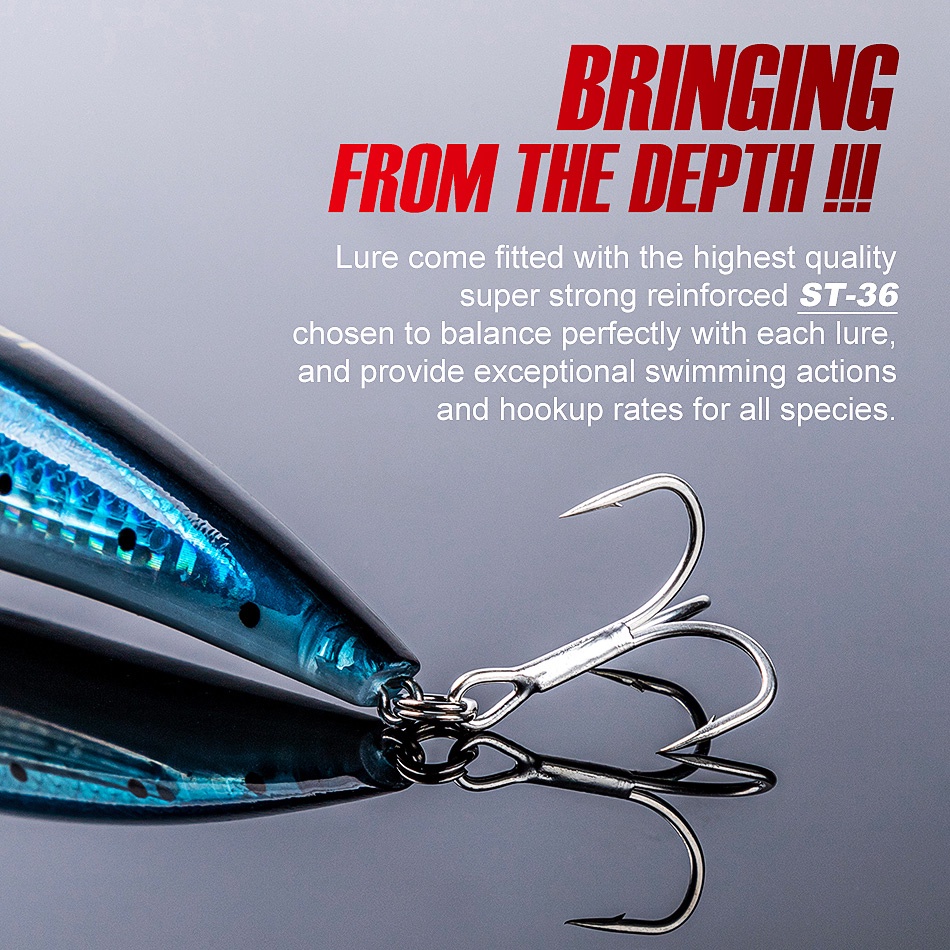 Mồi câu giả hình con cá NBL9006 10cm/13.6g 12cm/22g chuyên dụng