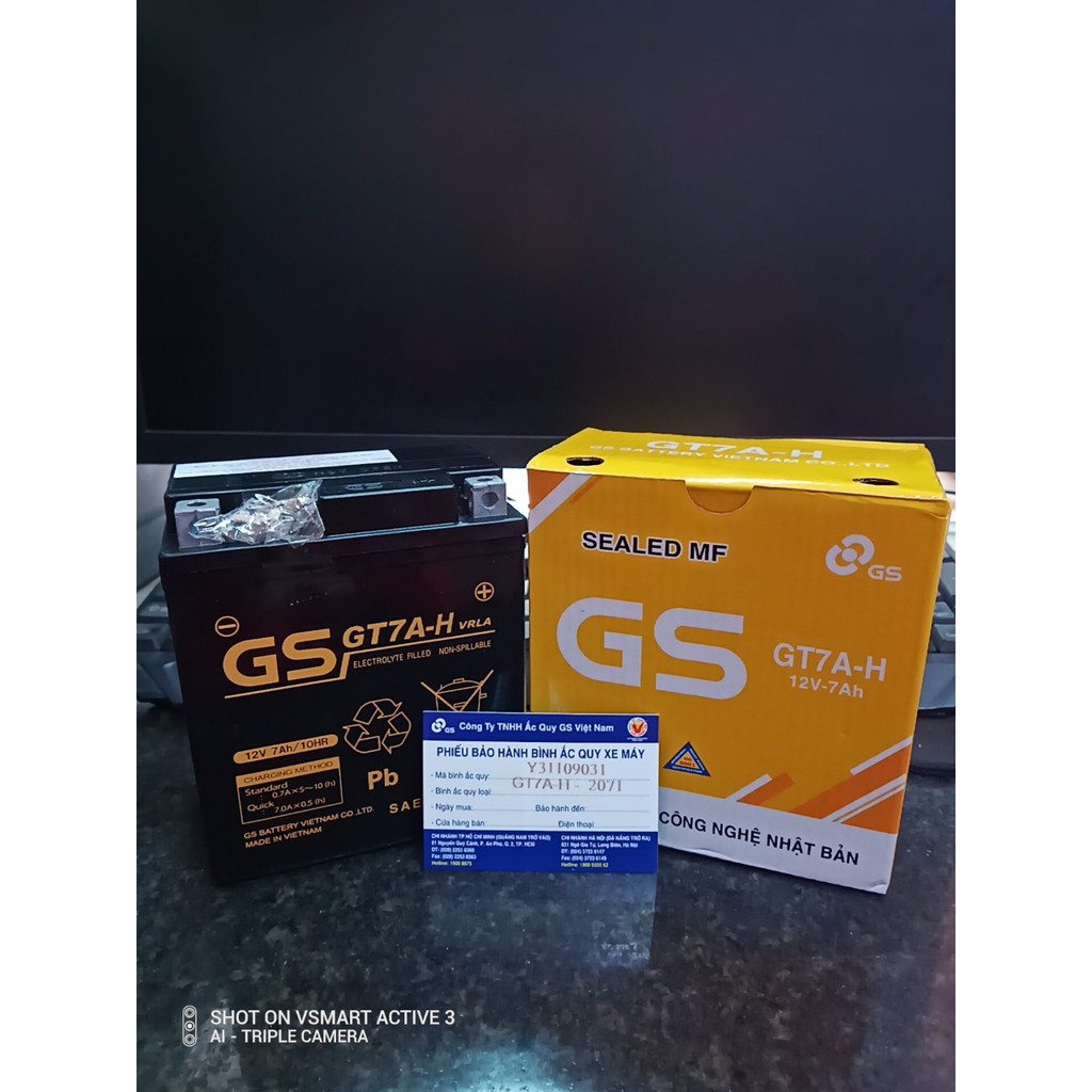 BÌNH AQ GS GT7A-H(12V-7AH)