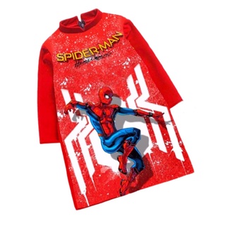 ÁO DÀI CHO BÉ TRAI MÀU ĐỎ SIÊU NHÂN NGƯỜI NHỆN SPIDERMAN (QUẦN ÁO TRẺ EM)